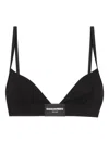 Dsquared2 Logo-patch Bra In Black