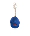 Dsquared2 Logo-patch Cap Keychain In Blue