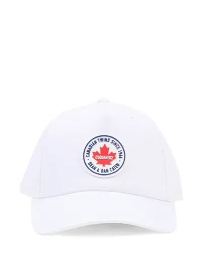 Dsquared2 Kids' Logo-patch Cap In White