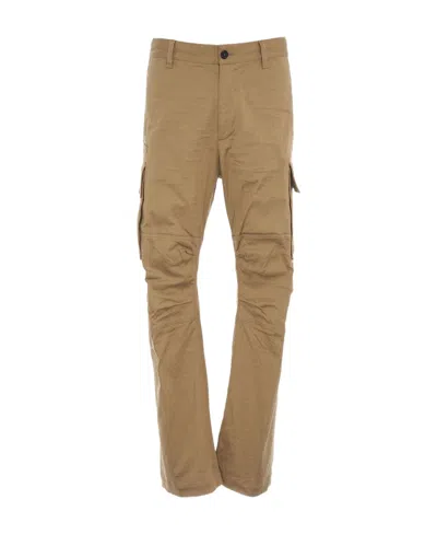 Dsquared2 Logo Patch Cargo Trousers In Brown