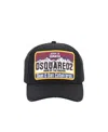 Dsquared2 Tropical Black Baseball Cap In Black