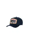 Dsquared2 Logo-patch Cotton Baseball Cap In Black