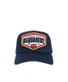 Dsquared2 Cappello Baseball In Gabardine Di Cotone In Black