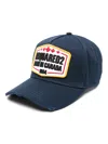 Dsquared2 Baseball Cap With Logo Patch In Blue