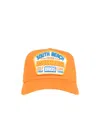 Dsquared2 Logo-patch Cotton Baseball Cap In Orange