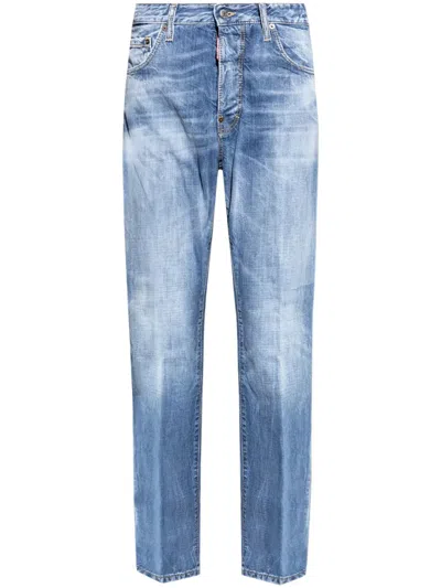 Dsquared2 Men's 642 Denim Cotton Jeans In Blue