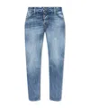 Dsquared2 Whiskering Effect Slim-cut Jeans In Blue