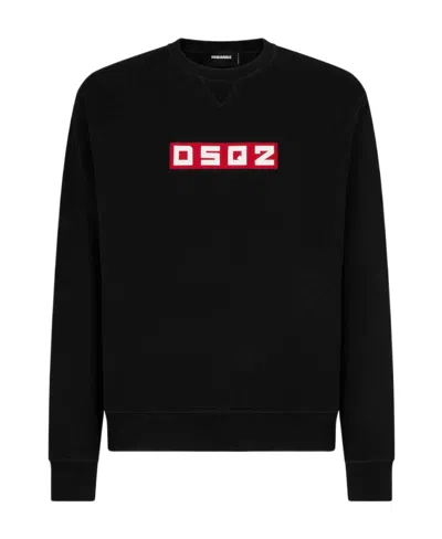 DSQUARED2 DSQUARED2 LOGO PRINTED CREWNECK SWEATSHIRT