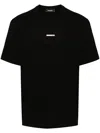 Dsquared2 Regular Fit Metal Logo Tee In Black