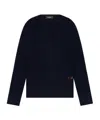 Dsquared2 Logo-patch Crew-neck Jumper In Black