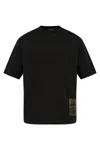 Dsquared2 Logo Patch Crewneck T-shirt In Black