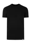 Dsquared2 Logo Patch Crewneck T-shirt In Nero