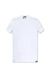 Dsquared2 Logo Patch Crewneck T-shirt In White
