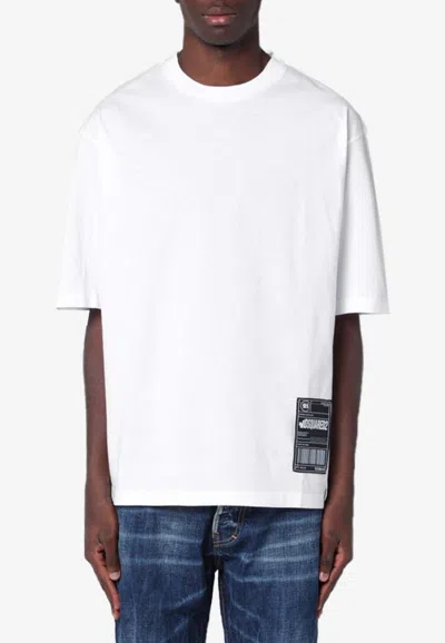DSQUARED2 LOGO PATCH CREWNECK T-SHIRT