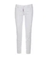 Dsquared2 Skinny Jeans With Classic Five-pocket Design In White