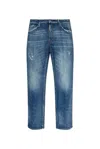 DSQUARED2 DSQUARED2 LOGO PATCH DISTRESSED JEANS