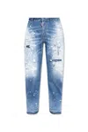 DSQUARED2 DSQUARED2 LOGO PATCH DISTRESSED JEANS