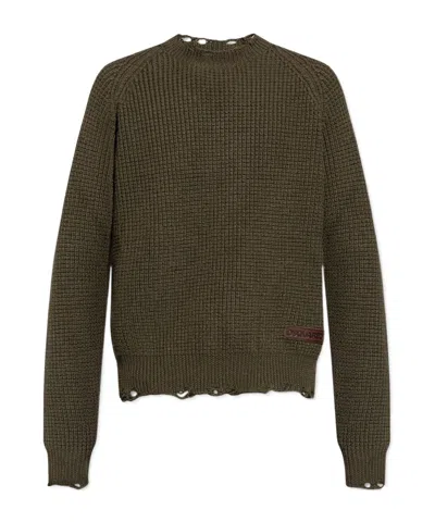 DSQUARED2 DSQUARED2 ROUND NECK SLEEVED SWEATER