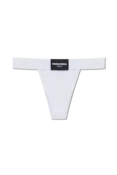 Dsquared2 Elastic Waist Briefs In White