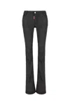 Dsquared2 Logo-patch Flared Jeans In Black