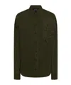 Dsquared2 Logo-patch Floral-appliqué Cotton Shirt In Black
