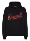 Dsquared2 Sponge Patch Hoodie In Black