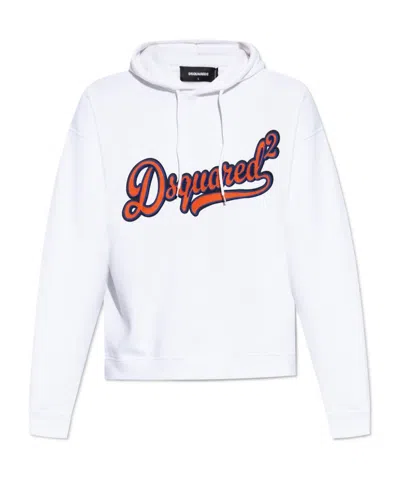 DSQUARED2 LOGO-PATCH HOODIE