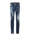 Dsquared2 Medium Easy Red Spots Wash Skater Jean In Blue