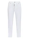 Dsquared2 Skinny Jeans With Classic Five-pocket Design In White