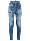 Dsquared2 Logo Patch Jeans In Blue