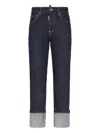Dsquared2 Cimosa Tomboy Straight Jeans In Blue