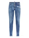 Dsquared2 Logo-patch Jeans In Blue