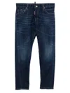 Dsquared2 Logo-patch Jeans In Blue