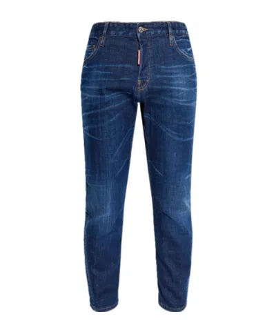 Dsquared2 Belt-loop Jeans In Blue