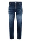 Dsquared2 Logo-patch Jeans In Blue