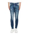 Dsquared2 Logo-patch Jeans In Blue