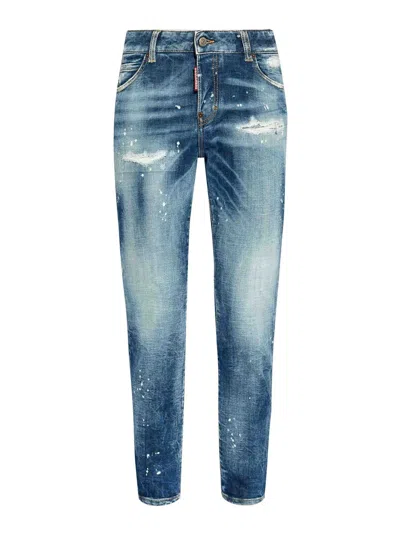 DSQUARED2 LOGO PATCH JEANS
