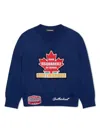 Dsquared2 Logo-patch Jumper In Blue