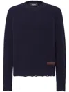 Dsquared2 Man Sweater Midnight Blue Size Xl Wool In Black