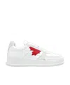 Dsquared2 Logo-patch Lace-up Sneakers In White