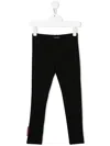 Dsquared2 Logo-patch Leggings In Black