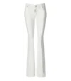 Dsquared2 Logo-patch Flared Jeans In Bianco