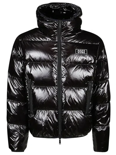 Dsquared2 Logo Patch Padded Down Jacket In Non Definito