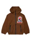 Dsquared2 Logo-patch Raincoat In Brown