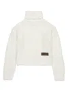 Dsquared2 Logo-patch Roll-neck Jumper In White