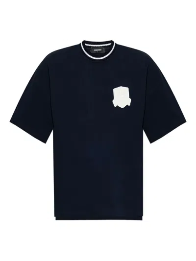 DSQUARED2 LOGO-PATCH SHORT-SLEEVE T-SHIRT