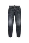 Dsquared2 Brushed Steel Wash Tidy Biker Jeans In Black