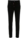 Dsquared2 Twiggy Mid-rise Skinny Jeans In Black