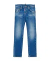 Dsquared2 Logo Patch Skinny Jeans In Blue