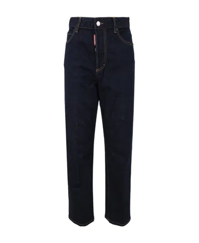 DSQUARED2 DSQUARED2 LOGO TAG STRAIGHT-LEG JEANS